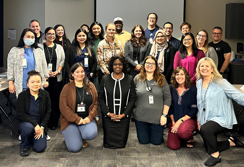Group of public health team members